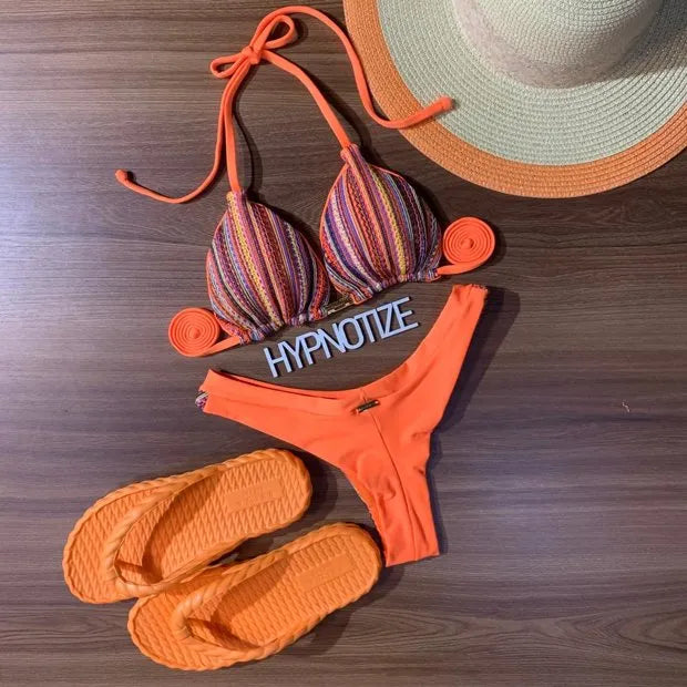 Bikini Andrieli Orange Crochet