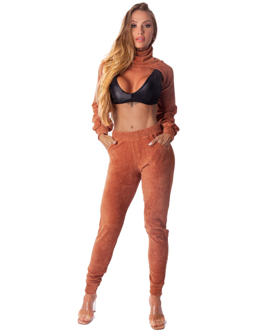 Jogger Pants Elegantly Caramel - Let's Gym - WaveFit