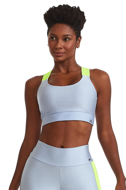 Sports Bra Stamina Light Blue - Caju Brasil - WaveFit