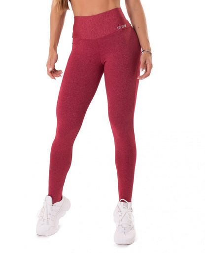 Leggings Move and Slay Burgundy - Let’s Gym - WaveFit