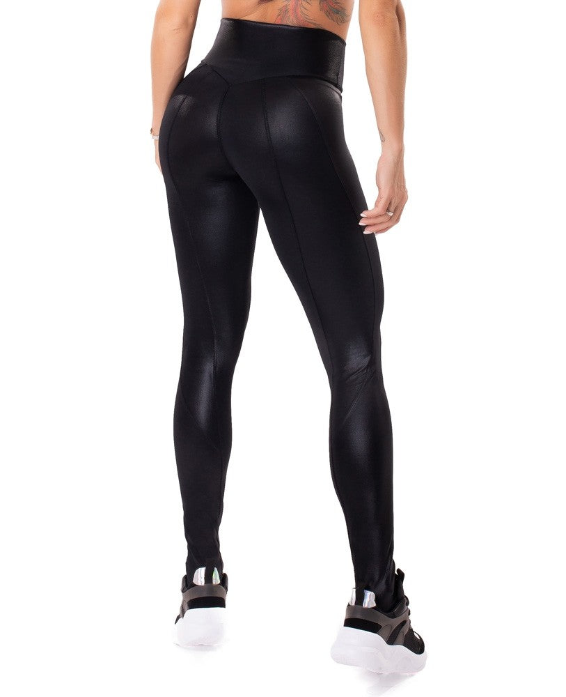 Legging Shape and Glow Black - Let's Gym - WaveFit