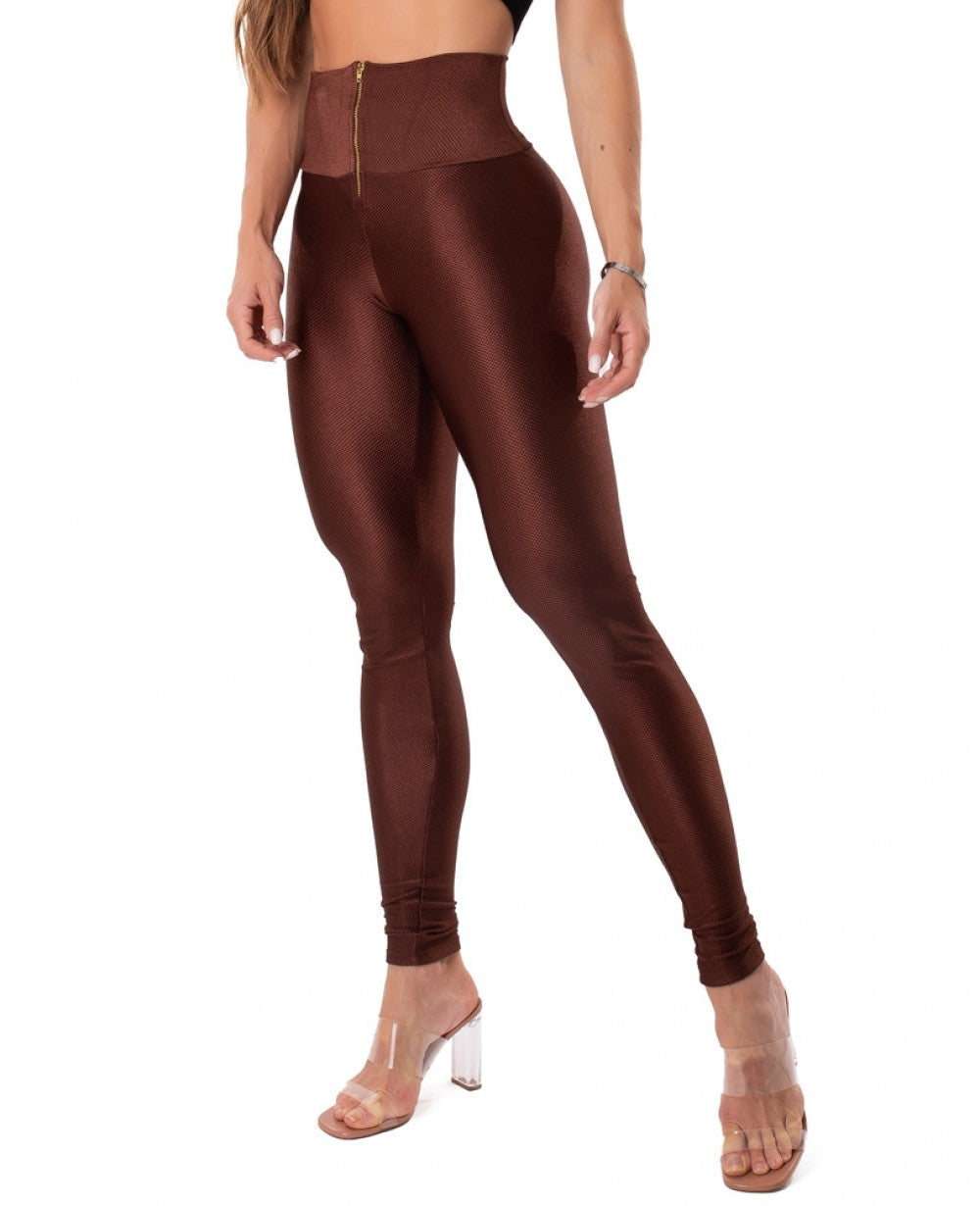 Legging Tech Glam Coffee - Let's Gym - WaveFit