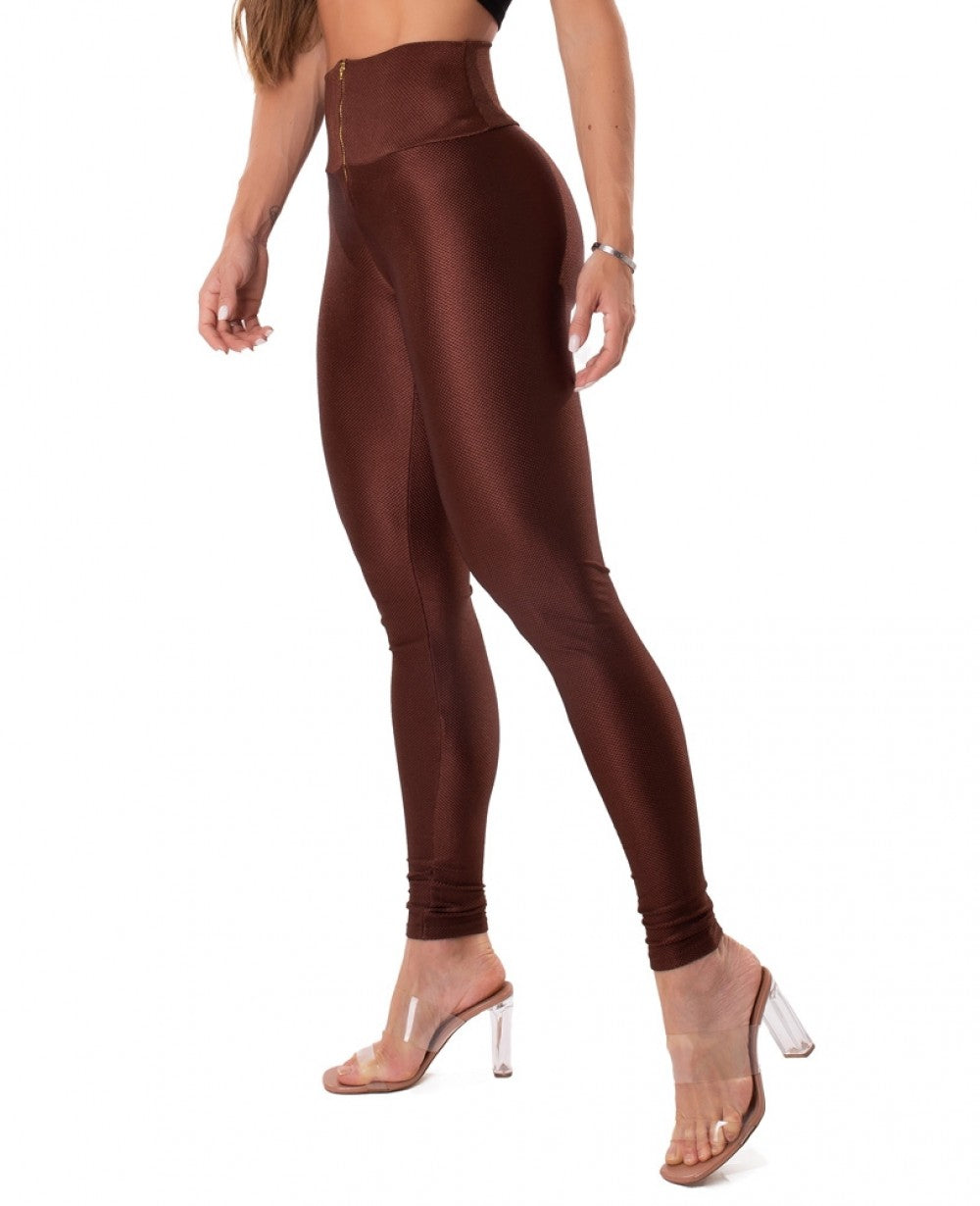 Legging Tech Glam Coffee - Let's Gym - WaveFit