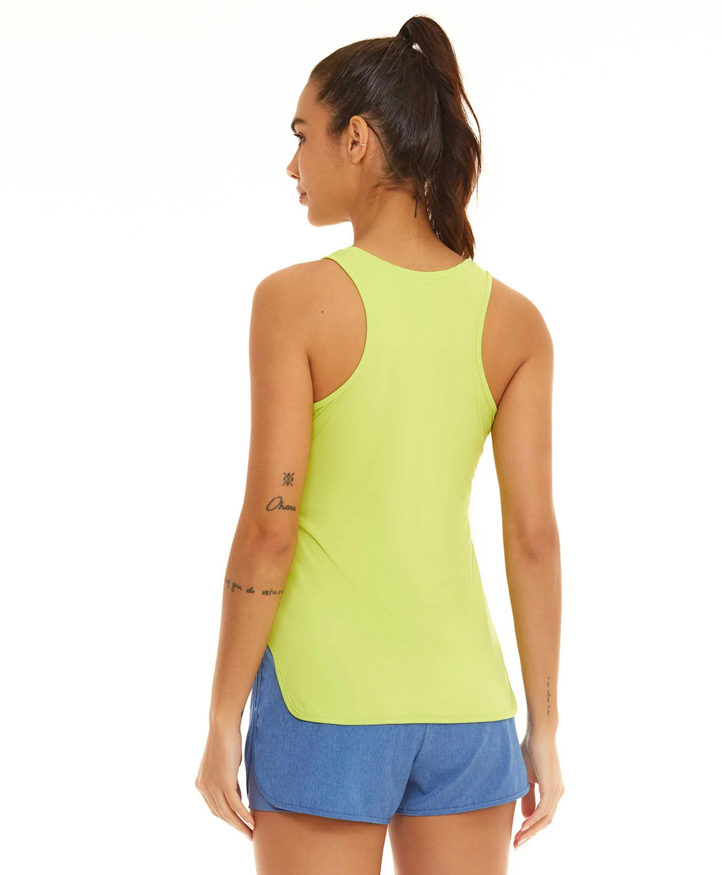 Tank Top Fit Elongated V-neck