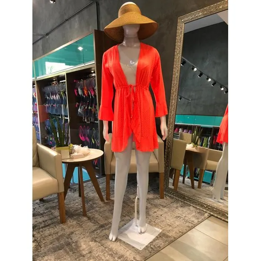 Beach Robe Neiva Coral Neon