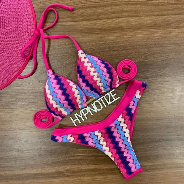 Bikini Andrieli Crochet Pink